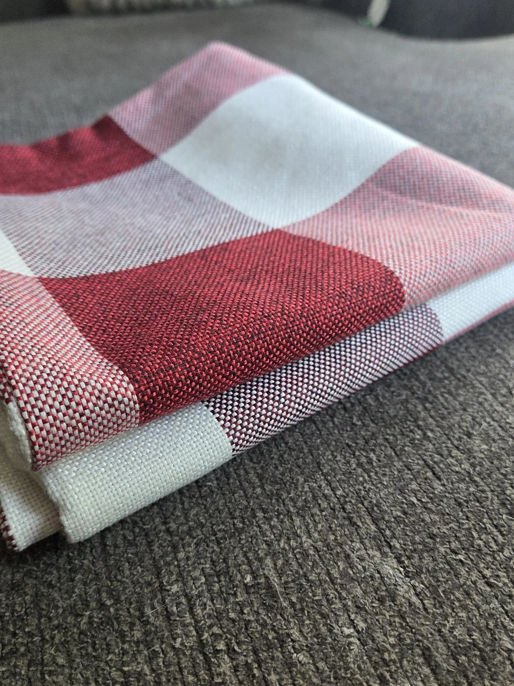 Christmas Red and White Buffalo Check Pillow Covers